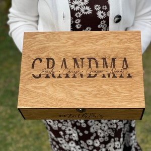 Regalos para abuela: regalos familiares personalizados de hijo, hija, niños, padres, abuelos, bisabuela de hija.