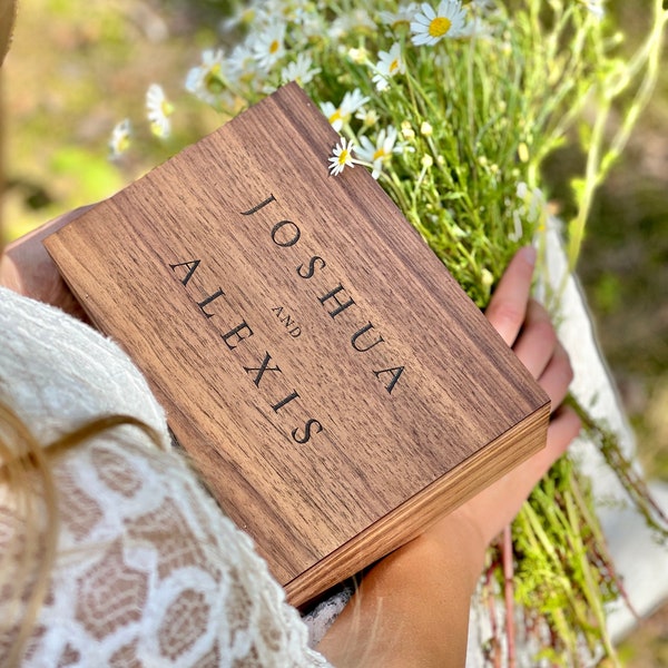 Wedding, Engagement gift for couples - Personalized, Wooden, Memory, Keepsake Card box. Valentines gifts for wife, Wedding Card box