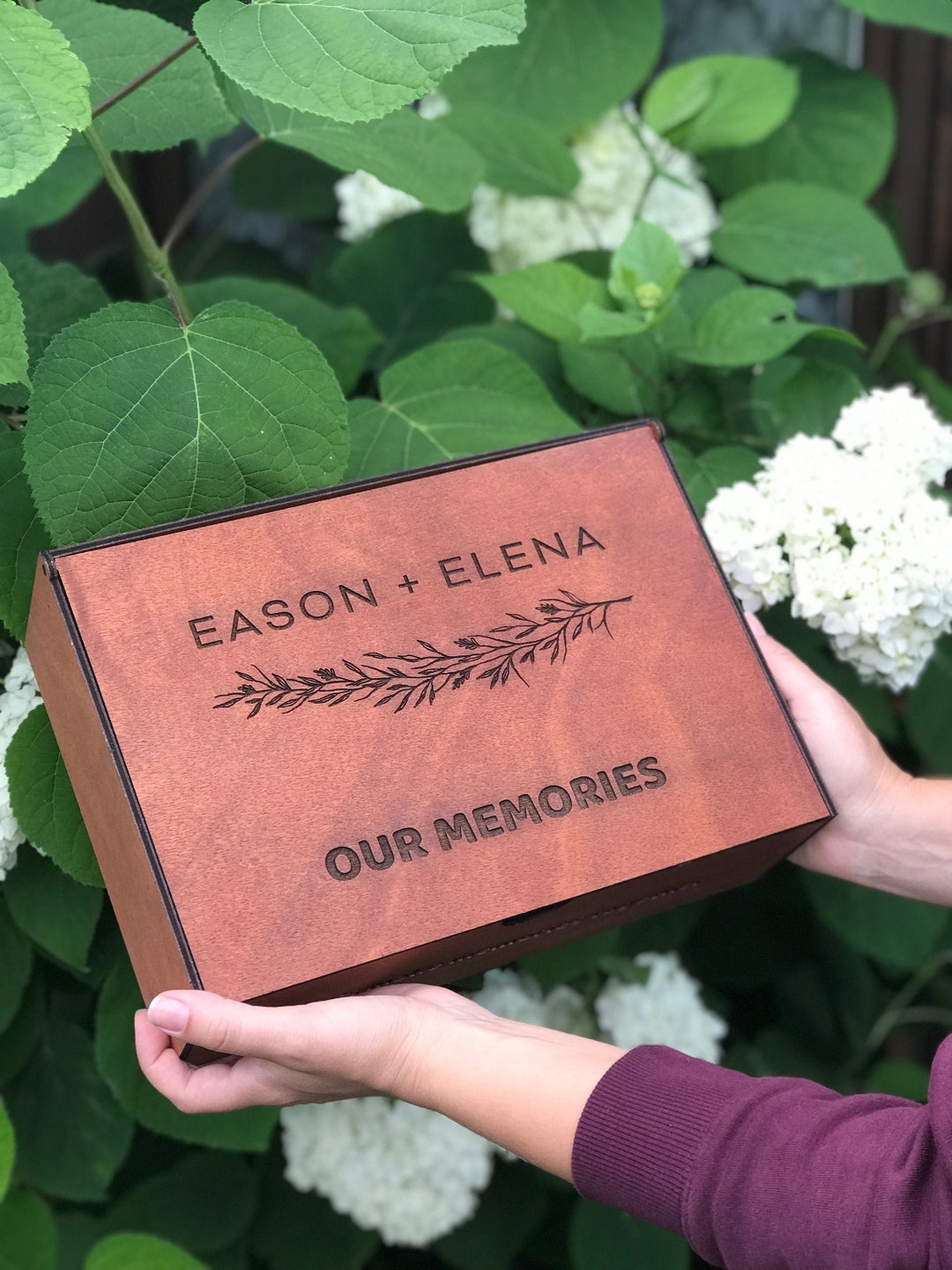 Memory Box Wood Memory Box Wedding Memory Box Sorority Etsy