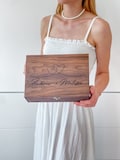 Personalized Memory Wooden Keepsake Box Valentines Day Wedding, Engagements gift for Him, Her, Boyfriend, Girlfriend, Couples, Anniversary product logo