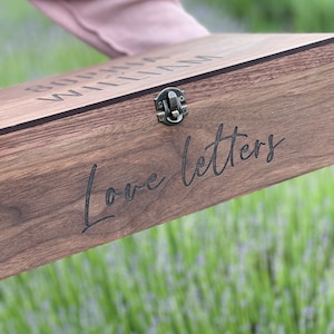 Caja de madera personalizada para recuerdos: regalo original para una cita nocturna para él, ella, novio, novia, parejas, mujeres, hombres, esposas y esposos