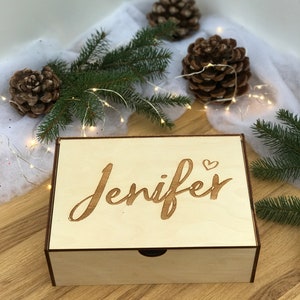 Memory Wooden Keepsake Box With Personalization Your - Etsy
