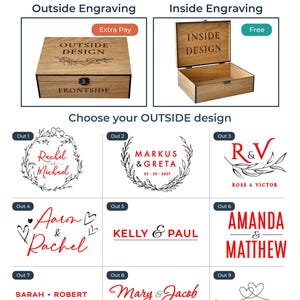 Liebe Briefkasten Valentinstag Geschenkbox Personalisierte kleine Holz, Andenken, dekorative Box, Weihnachtsgeschenkbox für Männer Freund Him Her Bild 8