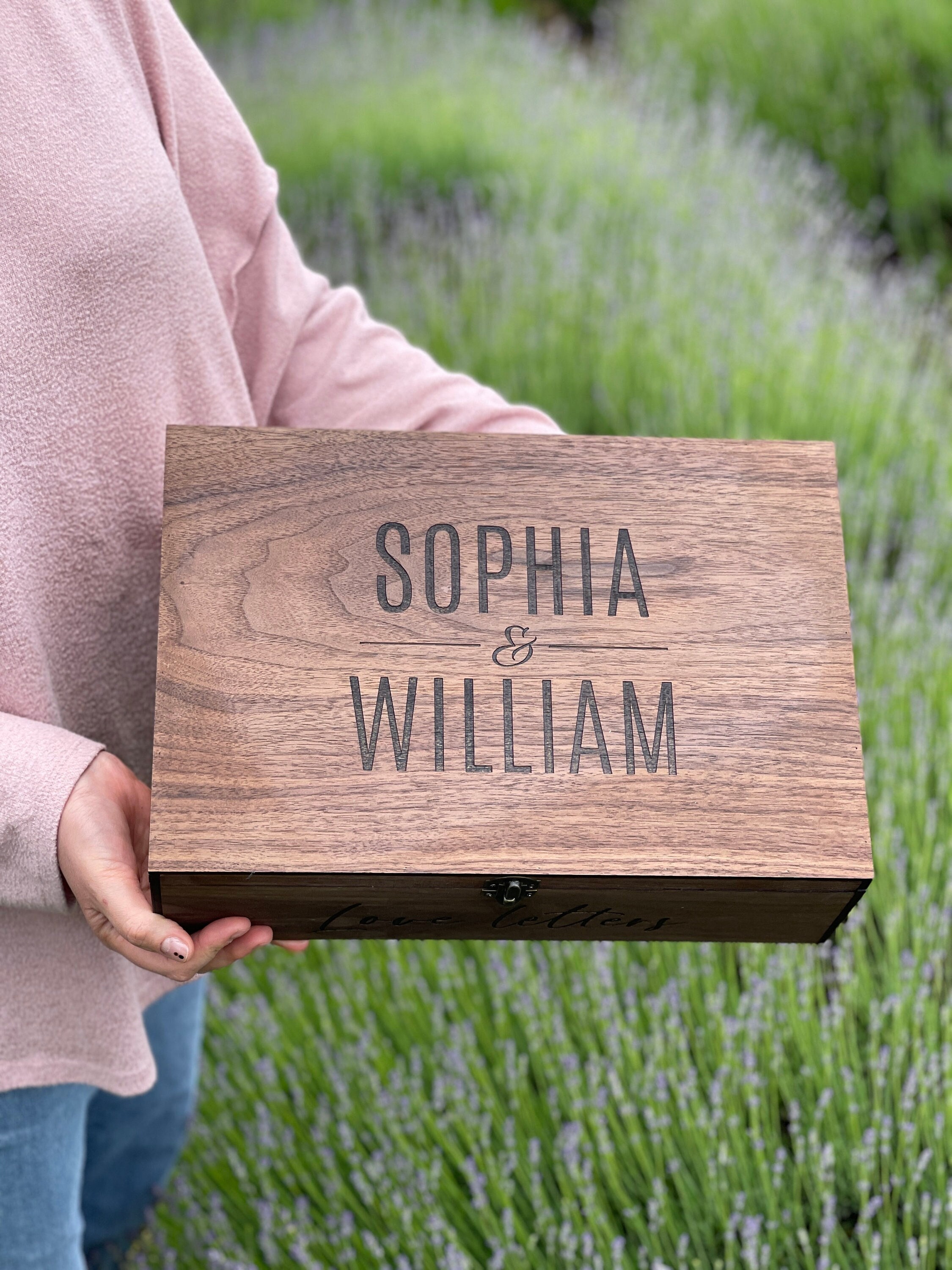 Love Letter Box - Valentines Day Gift. Personalized Small Wooden ...