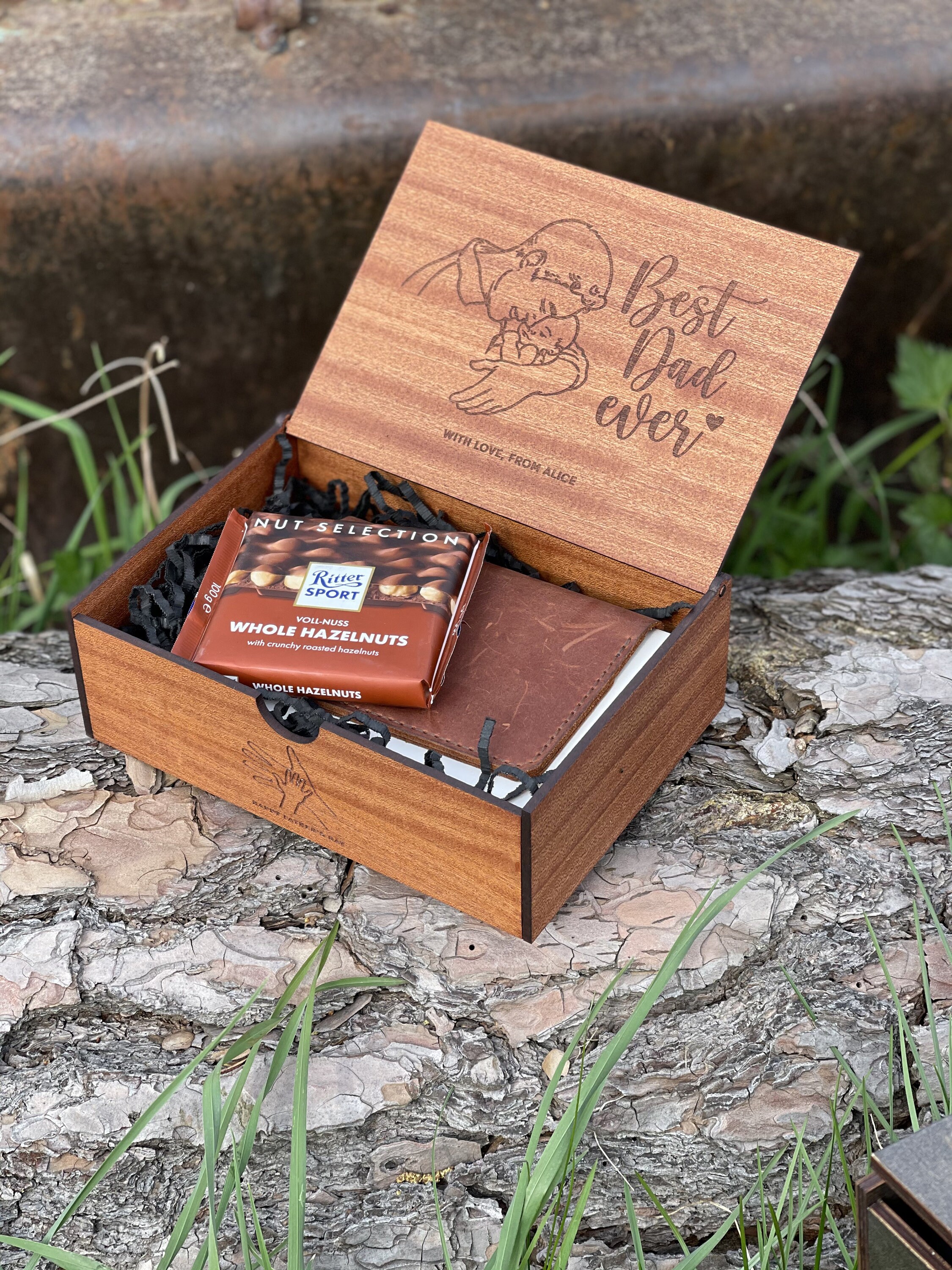 Wooden personalized memory keepsake box Fathers day gift for Etsy