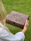 Custom Personalized Wooden Keepsake box - Valentines Gift for Him, Her, Boyfriend Girlfriend, Couple, Men, Wedding Engagement Card Wood box product logo