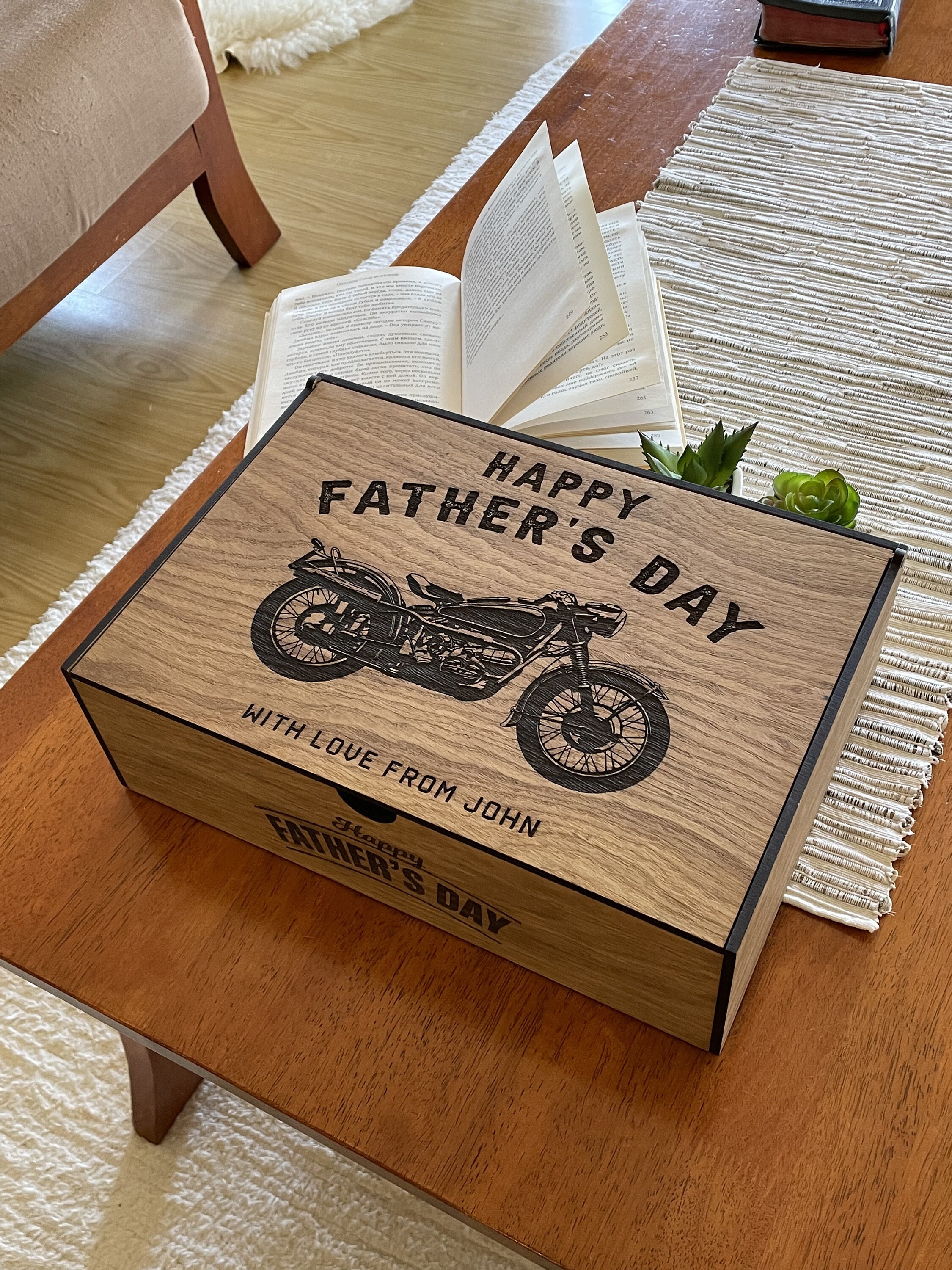 Personalized Gift box for Men Dad Father Daddy from Etsy