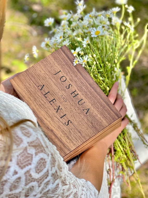Wedding, Engagement Gift for Couples Personalized, Wooden