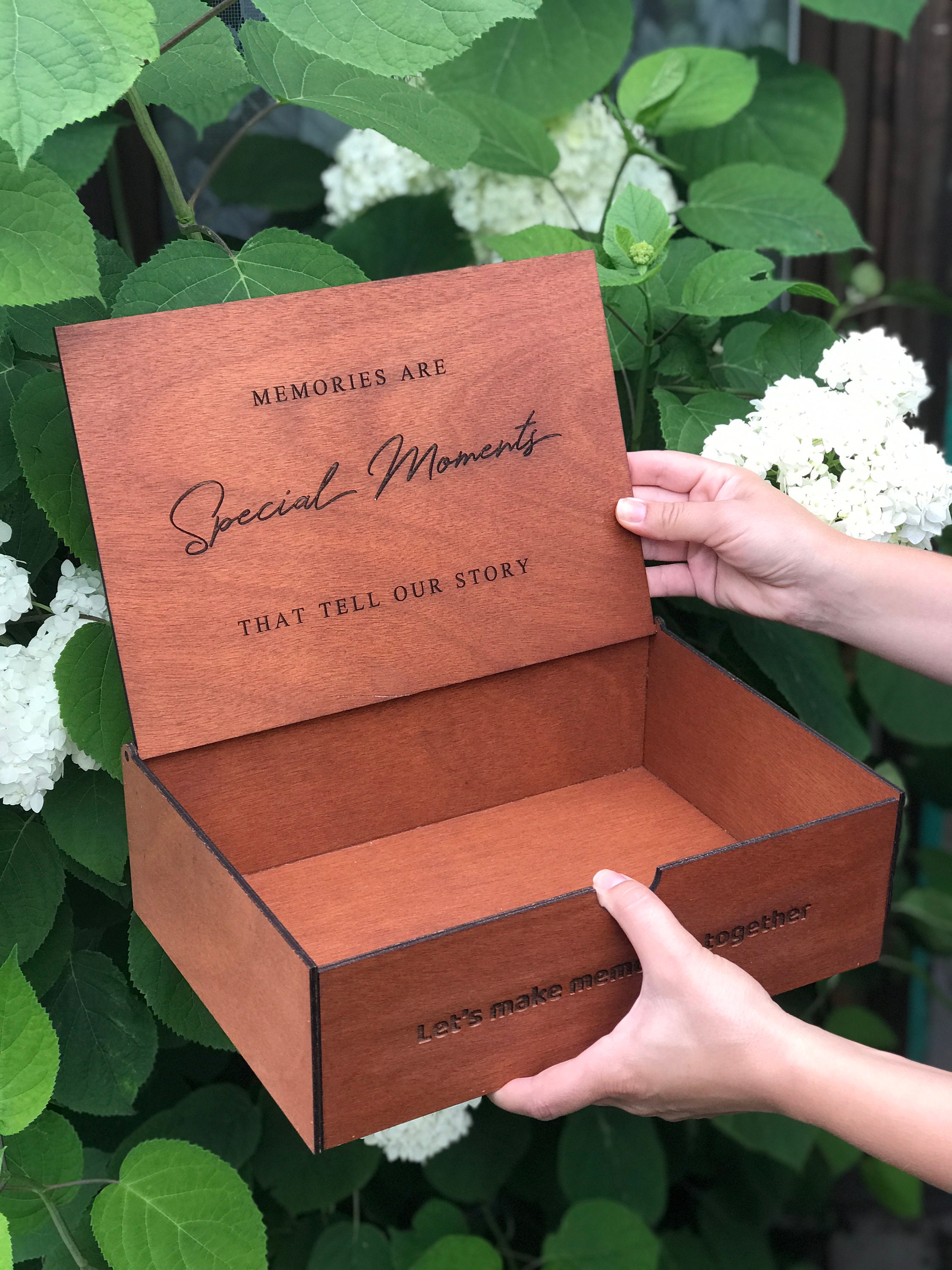 Memory Box Wood Memory Box Wedding Memory Box Sorority Etsy