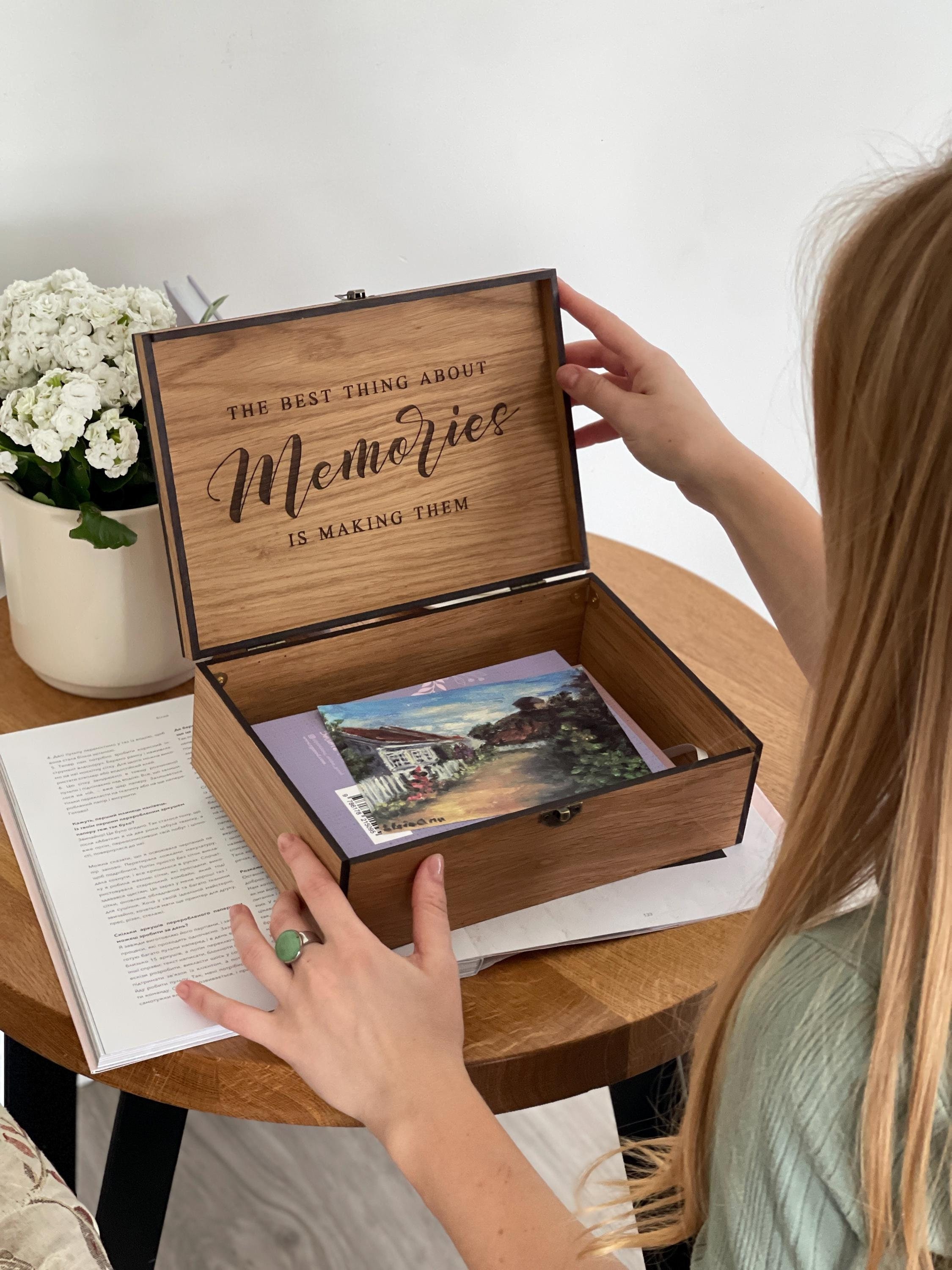 Memory Wooden Keepsake box Christmas Personalized gift for…