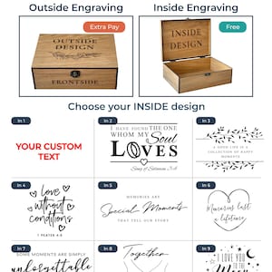 Liebe Briefkasten Valentinstag Geschenkbox Personalisierte kleine Holz, Andenken, dekorative Box, Weihnachtsgeschenkbox für Männer Freund Him Her Bild 7
