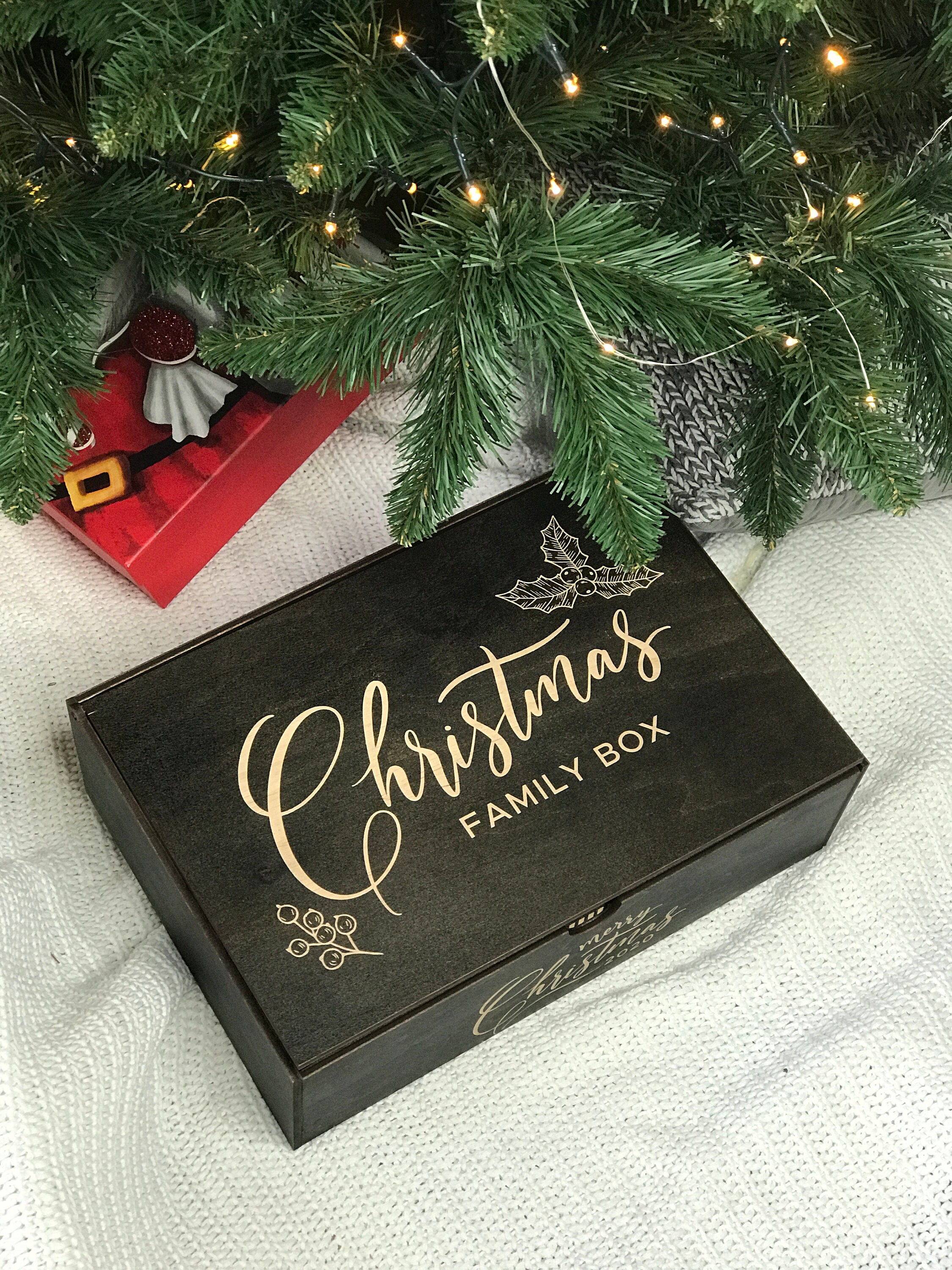 Family Christmas Eve Box Personalized Wooden Gift for Him | Etsy