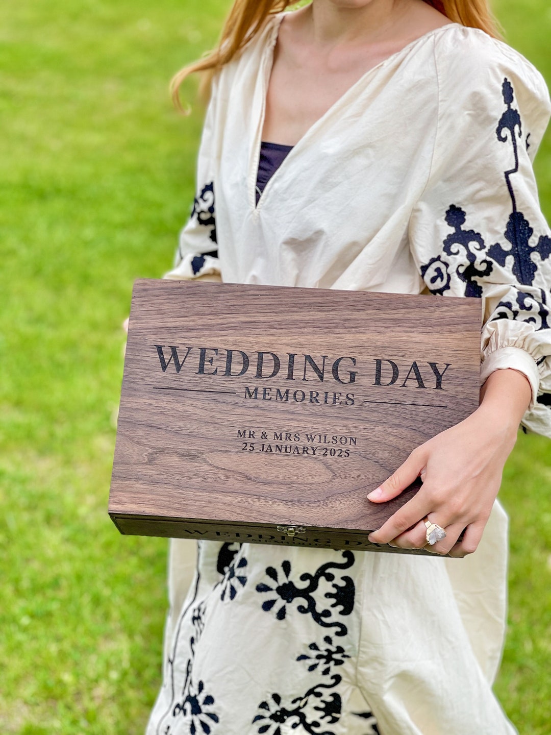 Wedding Engagement gift for couples Personalized Wooden Memory Keepsake Card box Christmas Gift for Bride Groom Wife Him Her Wedding CardBox