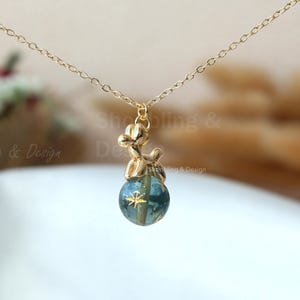 18K Gold Plated Creative Balloon Animal Necklace: Celestial and Dog Themed Fun Jewelry Gift image 1
