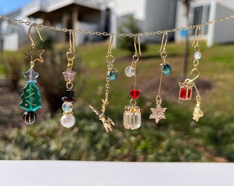 9ct gold christmas earrings discount