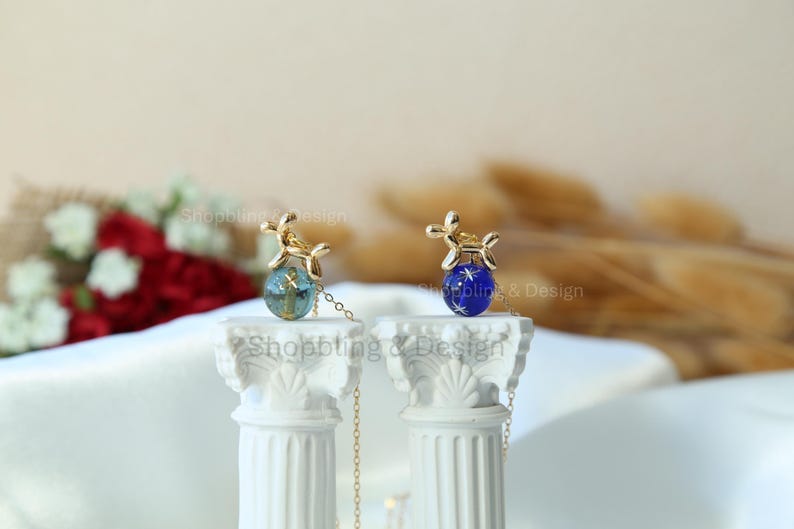 18K Gold Plated Creative Balloon Animal Necklace: Celestial and Dog Themed Fun Jewelry Gift image 5