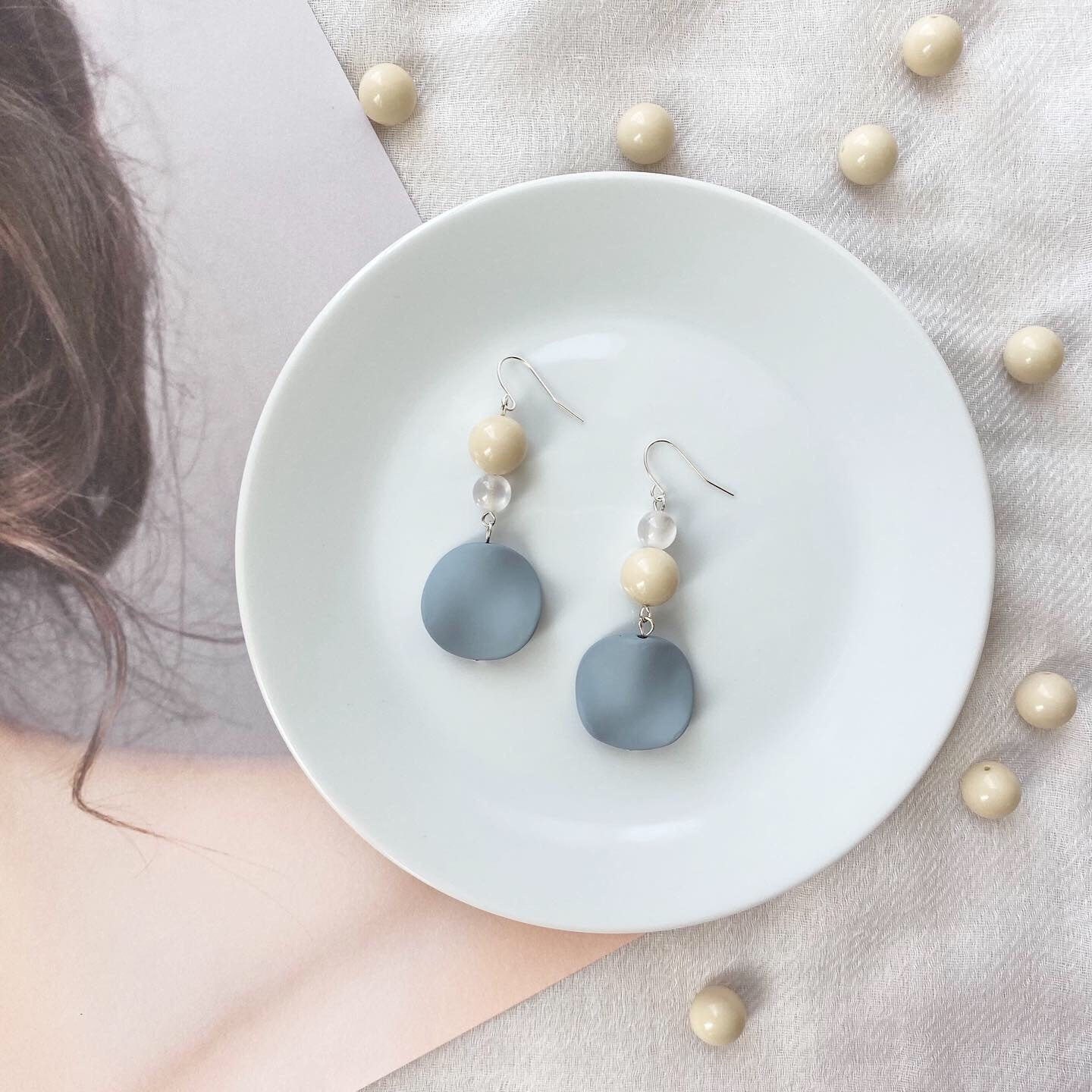 Baby blue earrings Etsy