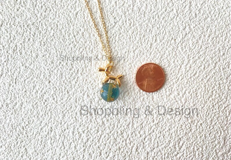 18K Gold Plated Creative Balloon Animal Necklace: Celestial and Dog Themed Fun Jewelry Gift image 7