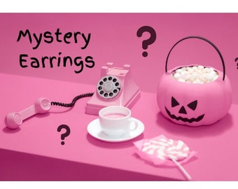 Mystery Earrings Box for women/Surprise Earrings for her/Lucky Bag/Lucky Dip/Lucky Draw/Funky Dainty Minimalist Elegant Festive Style