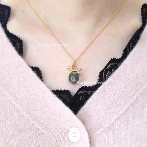 18K Gold Plated Creative Balloon Animal Necklace: Celestial and Dog Themed Fun Jewelry Gift image 8