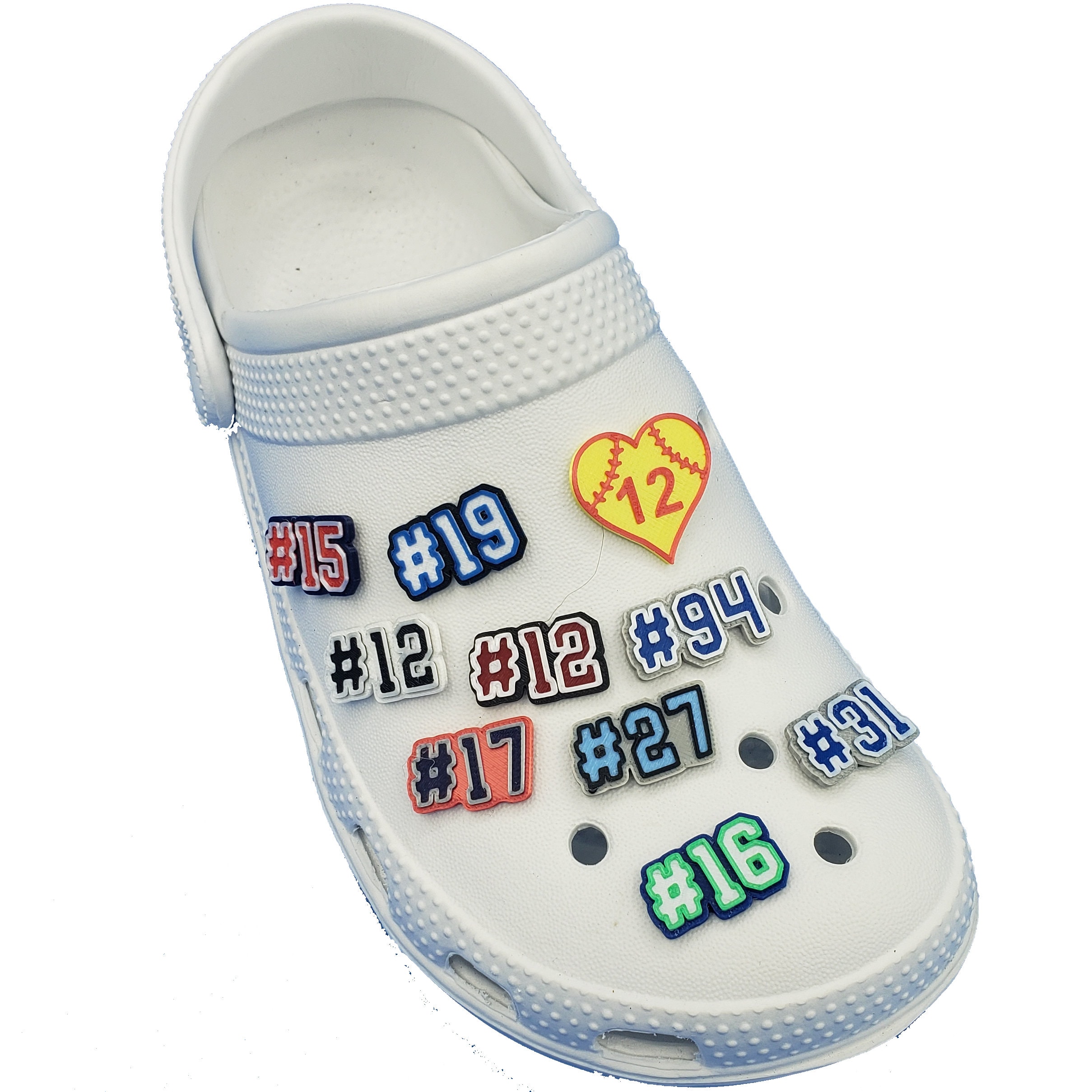  Letters Numbers and Sports Charms for Clog Shoe