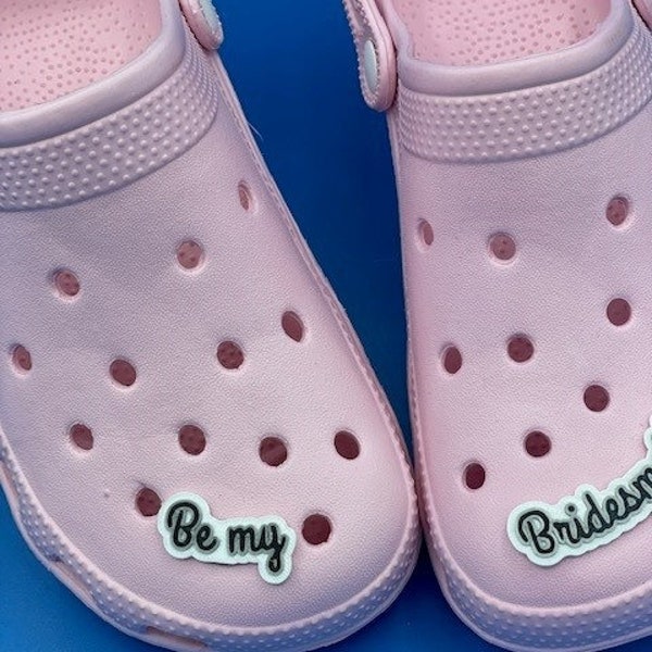 bridesmaid croc charms