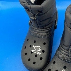 Snow Skier Croc Charms
