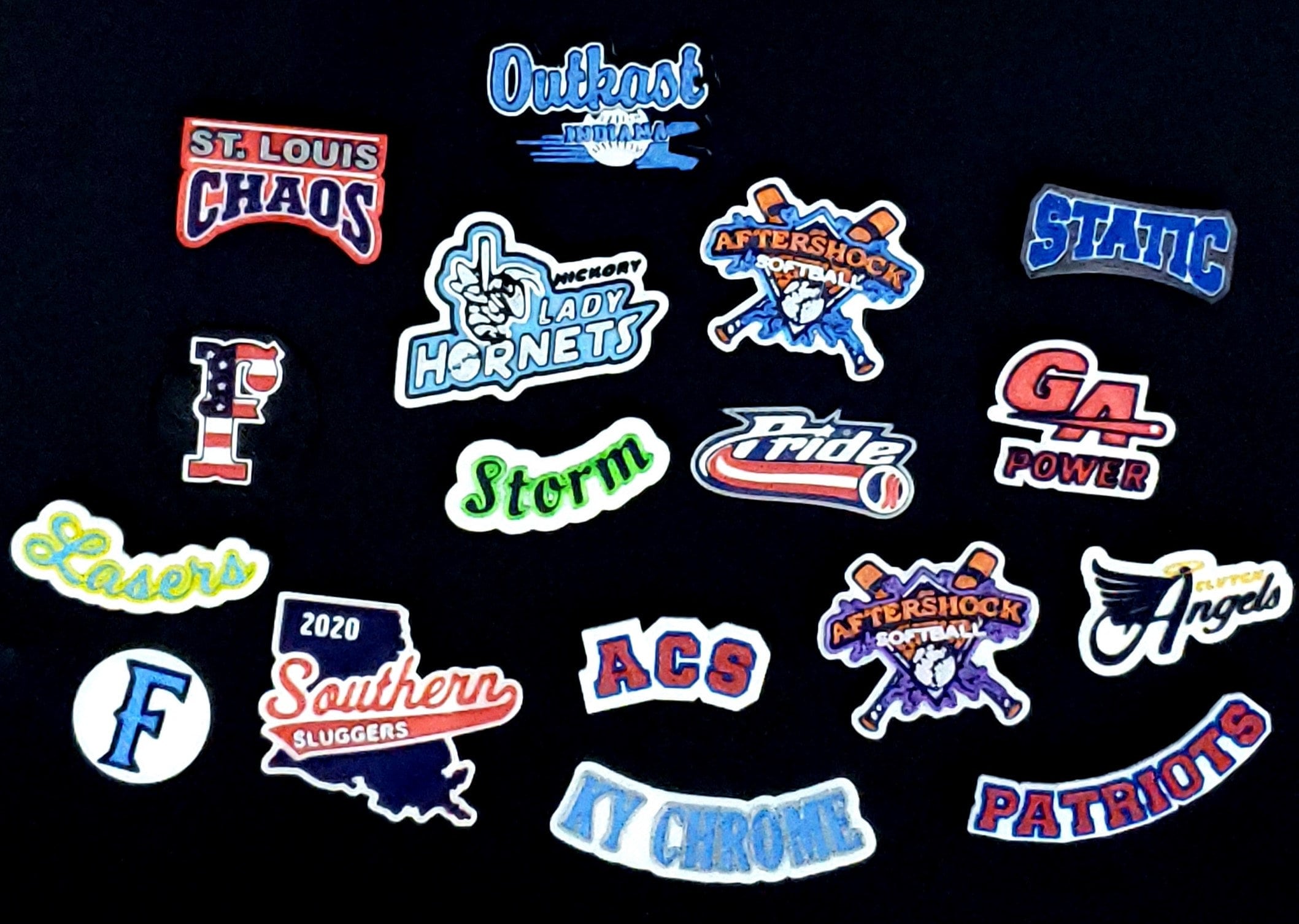 AFTERSHOCK Softball Team Logos Etsy UK