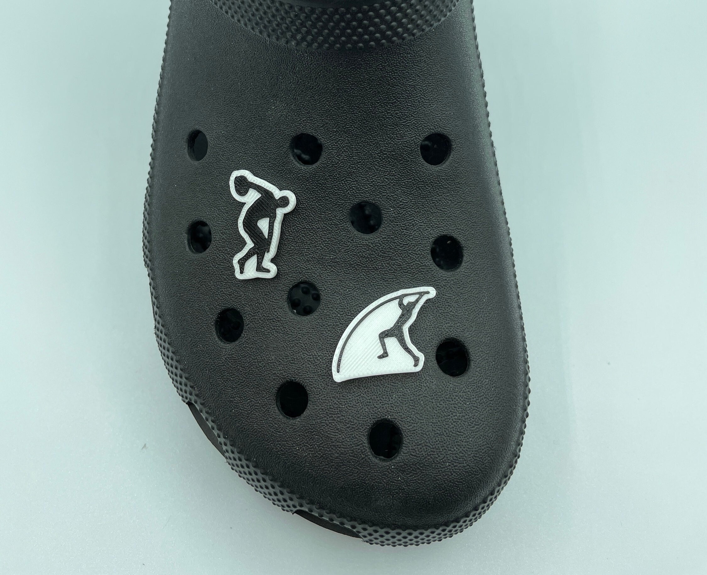 Croc Charms your choice:  Pole Vaulter or Disc Thrower (Priced Separately)
