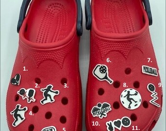 Pickleball Clog shoe Charms Priced Individually