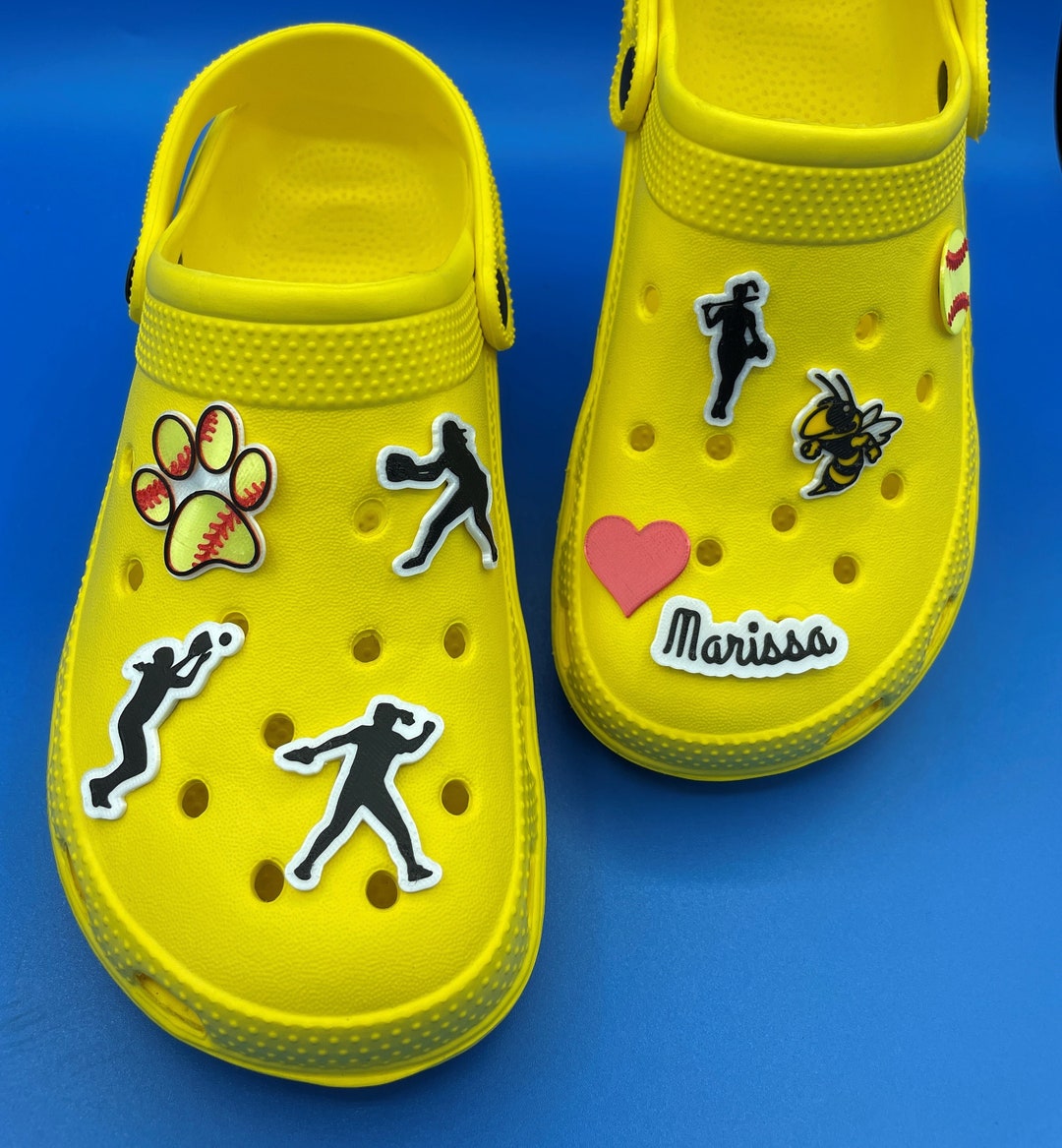 Buy Softball Silhouette Clog Charms (this Listing is Only for the