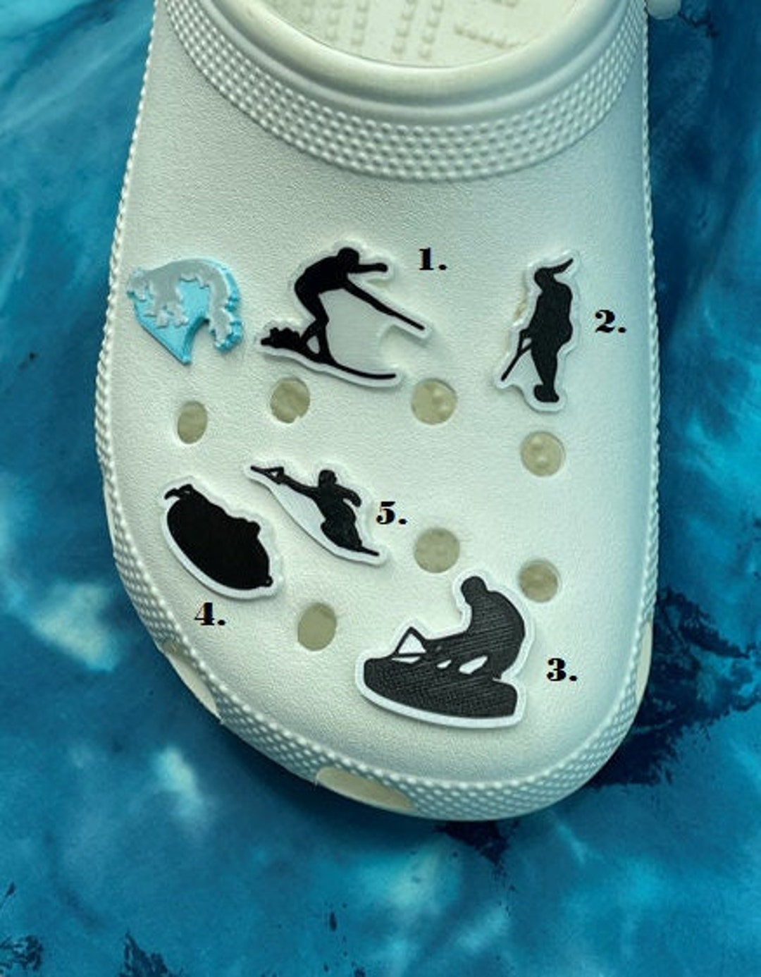 Water Skiing & Water Tubing Clog Charms priced Individually Etsy