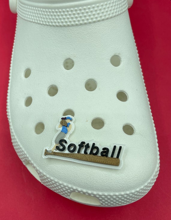 Croc softball charms hotsell