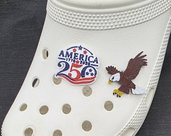 AMERICA 250 Clog Charms  (Eagle Sold Separately)