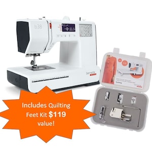 Bernette 38 Swiss Design Computerized Sewing Machine with Bonus Bundle