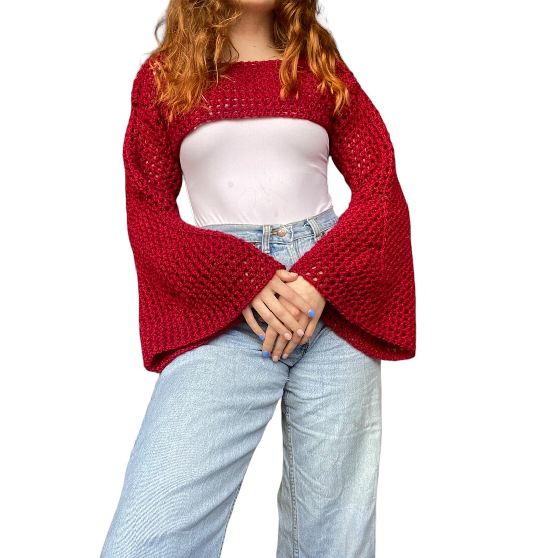 Sleeves Crochet Top Pattern / Crochet Top Pattern / Crochet Mesh