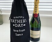 Father 39 s Day Personalised Wine Bottle Gift Bag Whiskey Bottle Bag Gin Bottle Bag