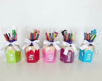 Personalised Kids Pencil Pot *Personalised Party Favour* Personalised Party Bag *Kids Wedding Favour *Birthday Gift* Kids Party Favour