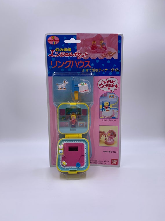 1992 Bandai Angel Pocket Polly Pocket Dinner Time Compact Ring - Etsy