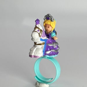 1993 Polly Pocket Pony Parade Ring - Complete & Original - Vintage Bluebird Carousel Princess Carnival Ponies Tiny Doll Figure Horse Rings