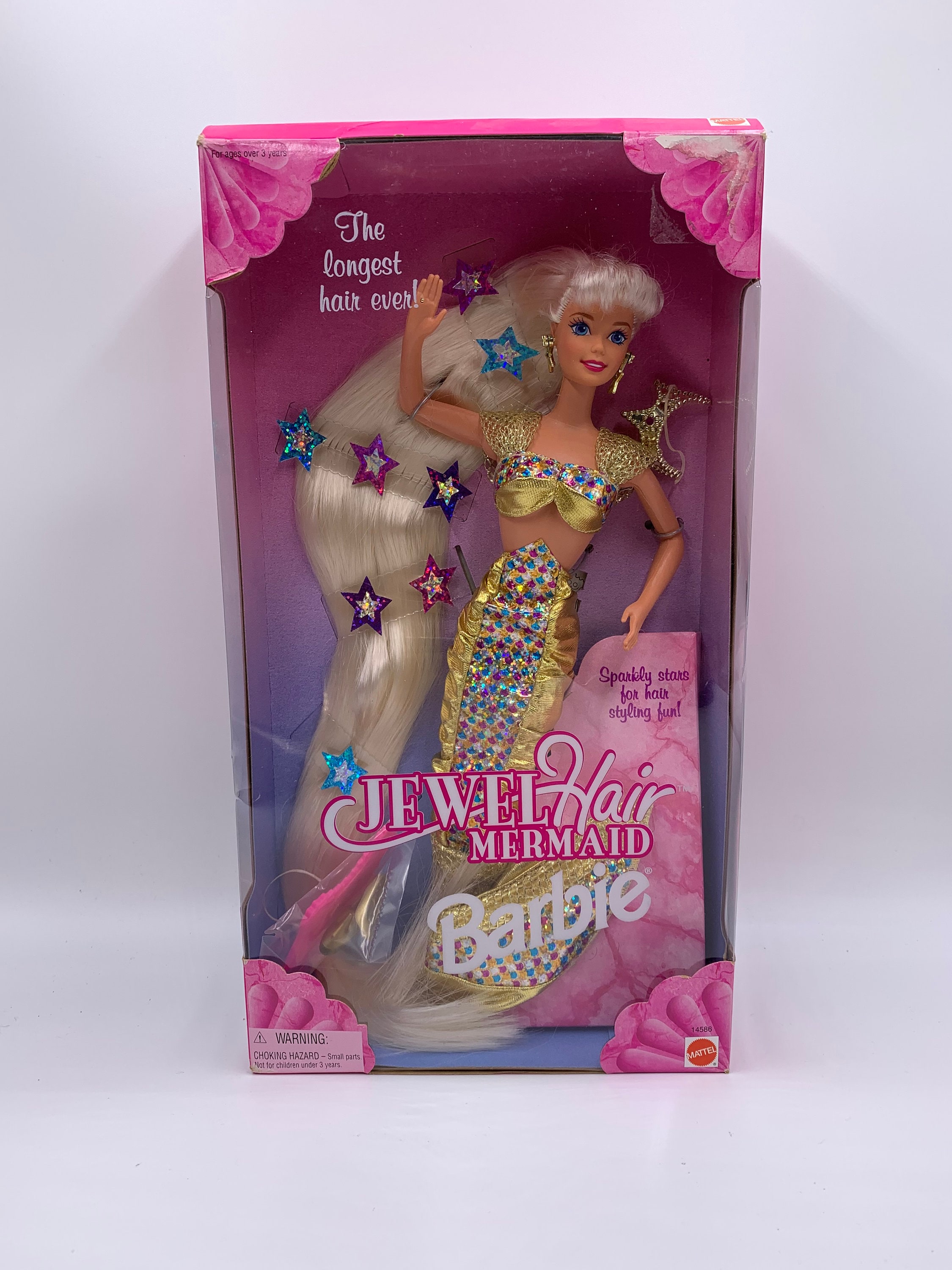 Archaïsch klauw Verspilling Rare Vintage 1995 Jewel Hair Mermaid Barbie Longest Hair - Etsy