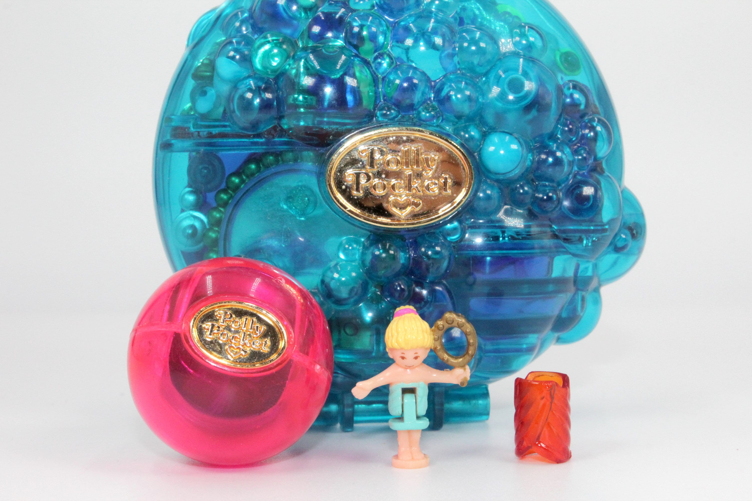 Rare 1996 Polly Pocket BUBBLY BATH Vintage Bluebird Complete