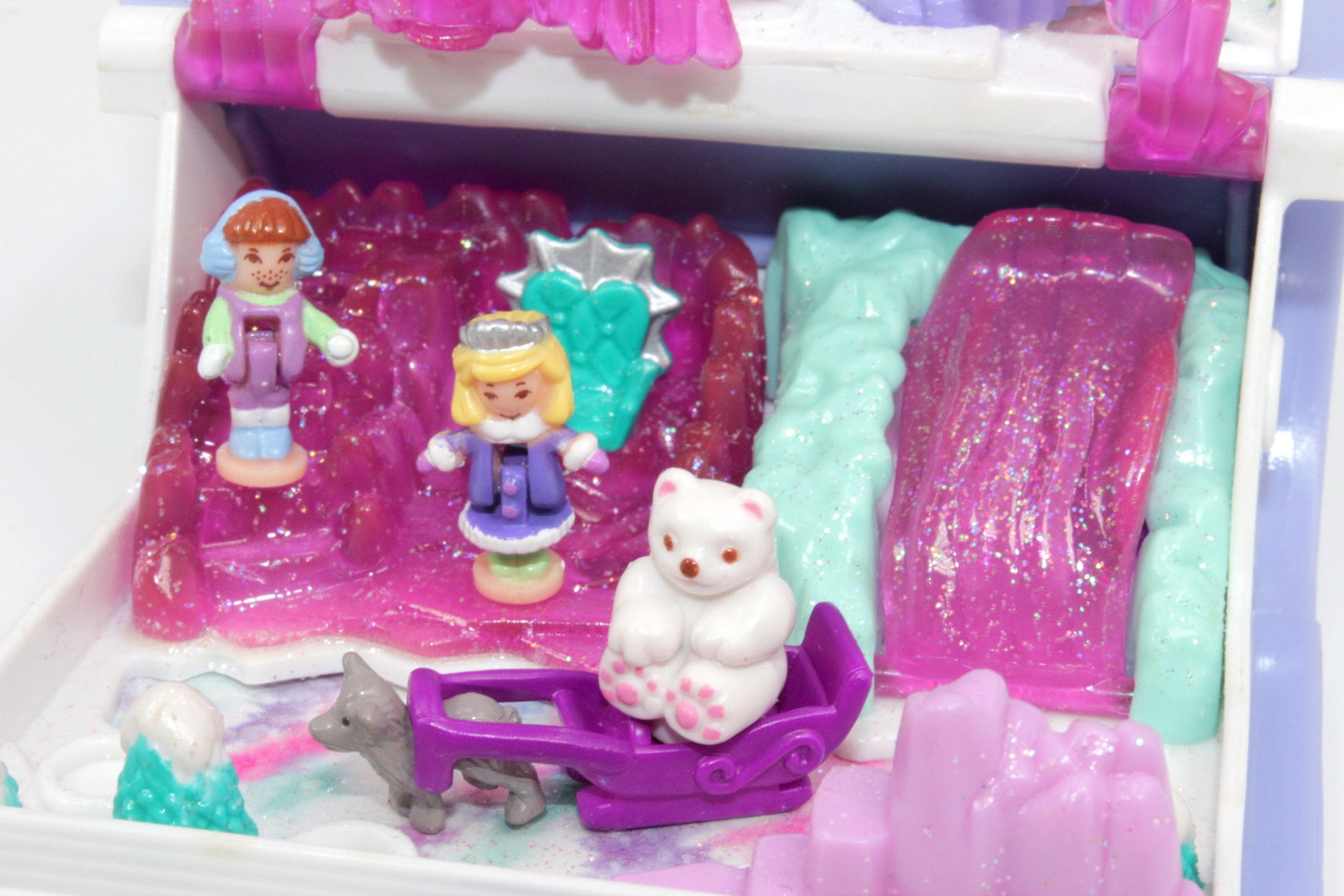 Rare 1995 Polly Pocket Sparkle Snowland COMPLETE Vintage