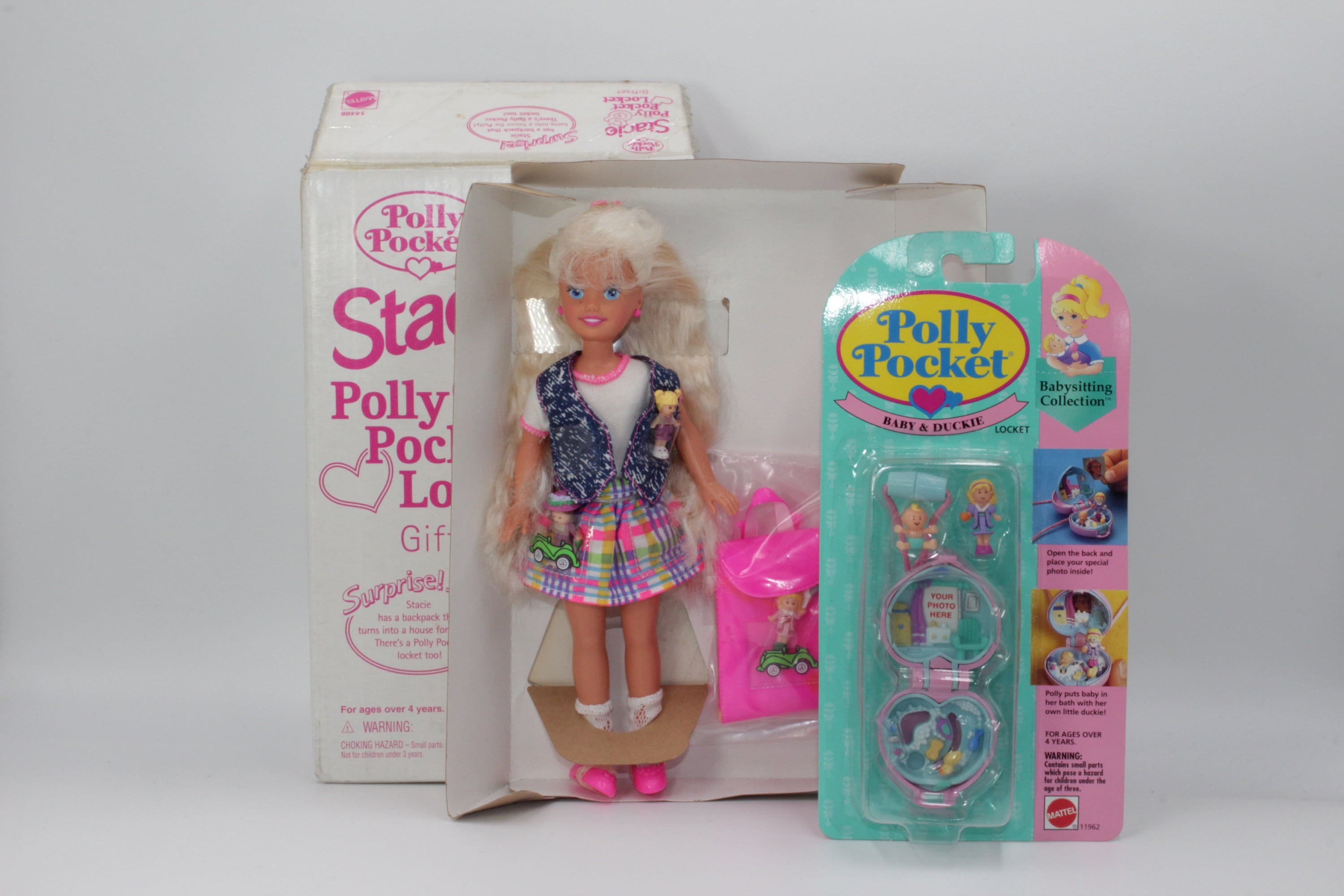 Vintage 1990's Barbie STACIE 3 in 1 Bunk Bed Retired Mattel Blue & Pink  Bed, Desk, and Closet 