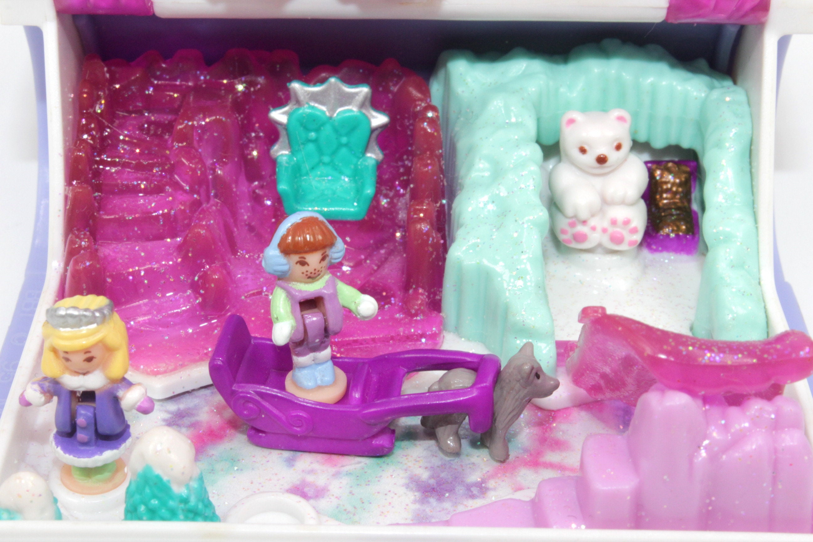 Rare 1995 Polly Pocket Sparkle Snowland COMPLETE Vintage