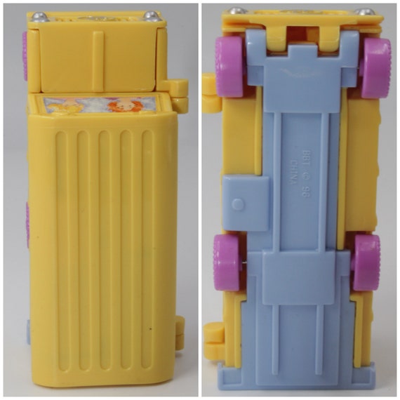 Rare 1996 Polly Pocket Classroom on the Go - Complete School Bus