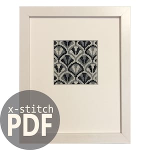 Cross stitch PDF | PATTERN Art Deco Fans