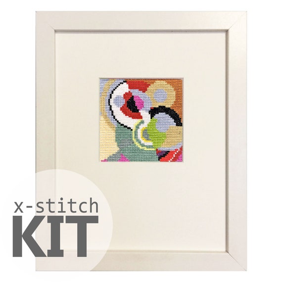 Delaunay Circles Cross Stitch Kit Delaunay Circles Cross Stitch Kit