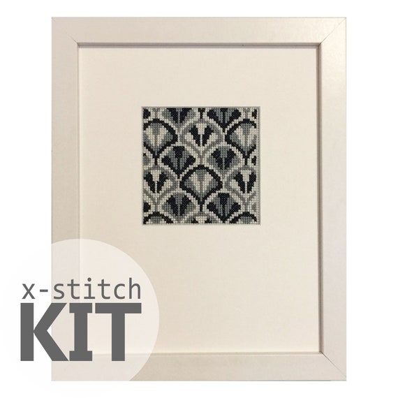 Art Deco Fans Cross Stitch Kit Art Deco Fans Cross Stitch Kit