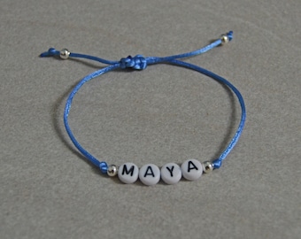 Personalized bracelet name, bracelet letters, bracelet name, animals, petgang bracelet, custom bijoux